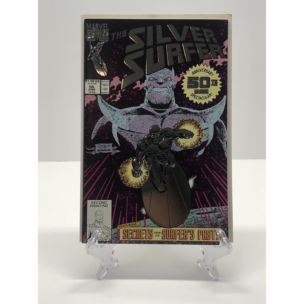 The Silver Surfer #50 Marvel Comics 1991 50th Anniversary Issue 2nd Print
